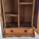Armoire de poupée H.61 bois façon bambou