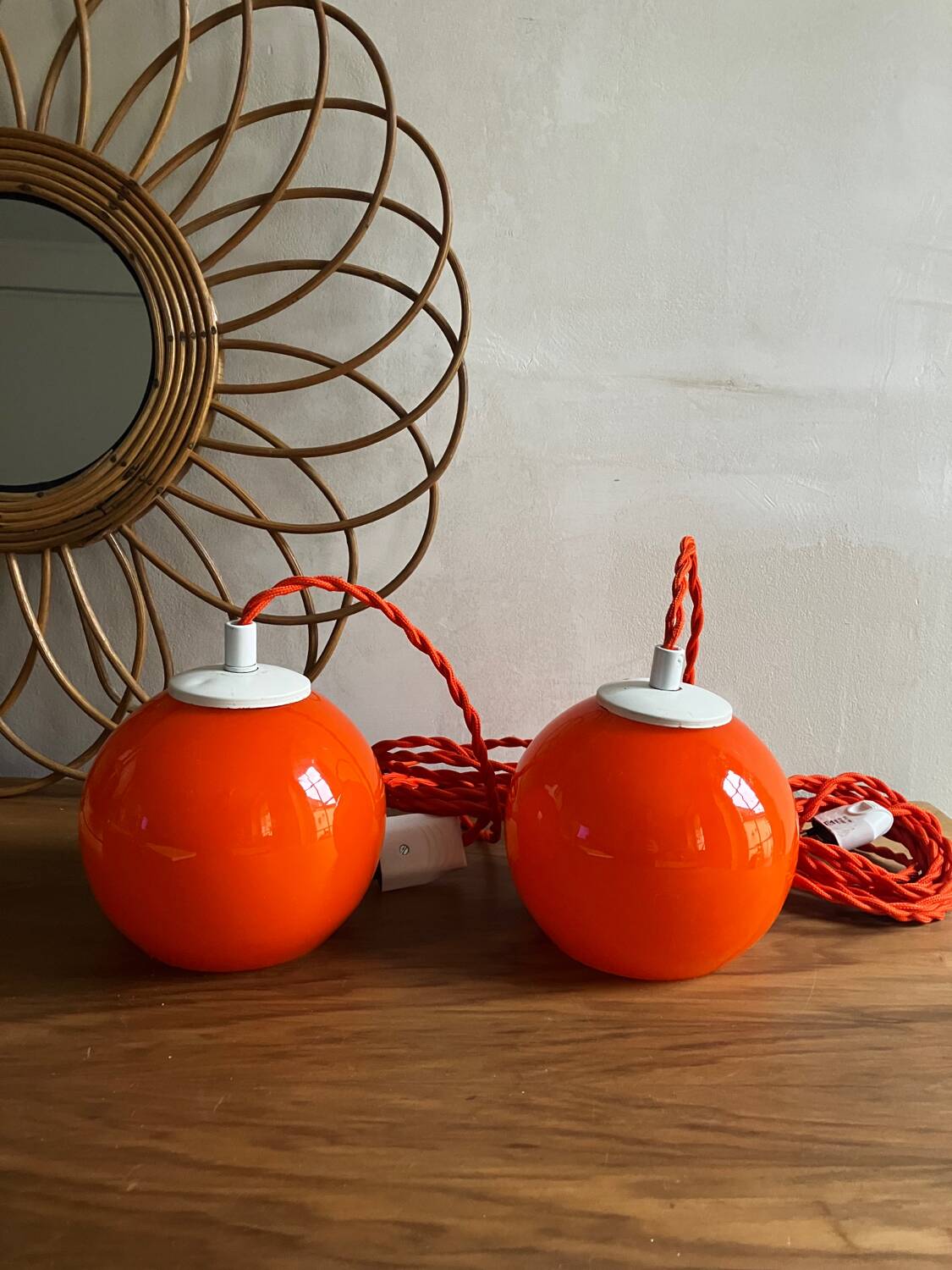 Pair of portable lamps