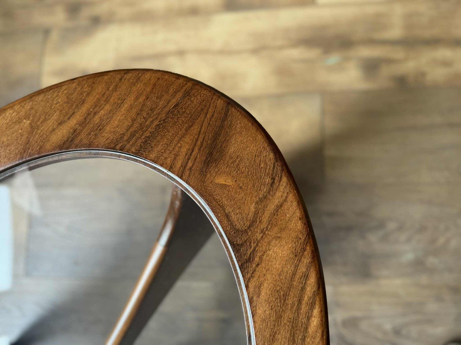 Oval Astro coffee table in teak with glass top by Victor Wilkins for G-Plan, 1960s