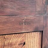 Baroque-style backlit display cabinet in wood, glass and velvet