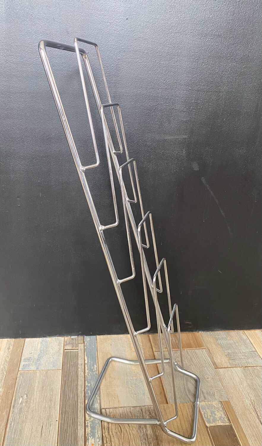 Vintage stainless steel vinyl door