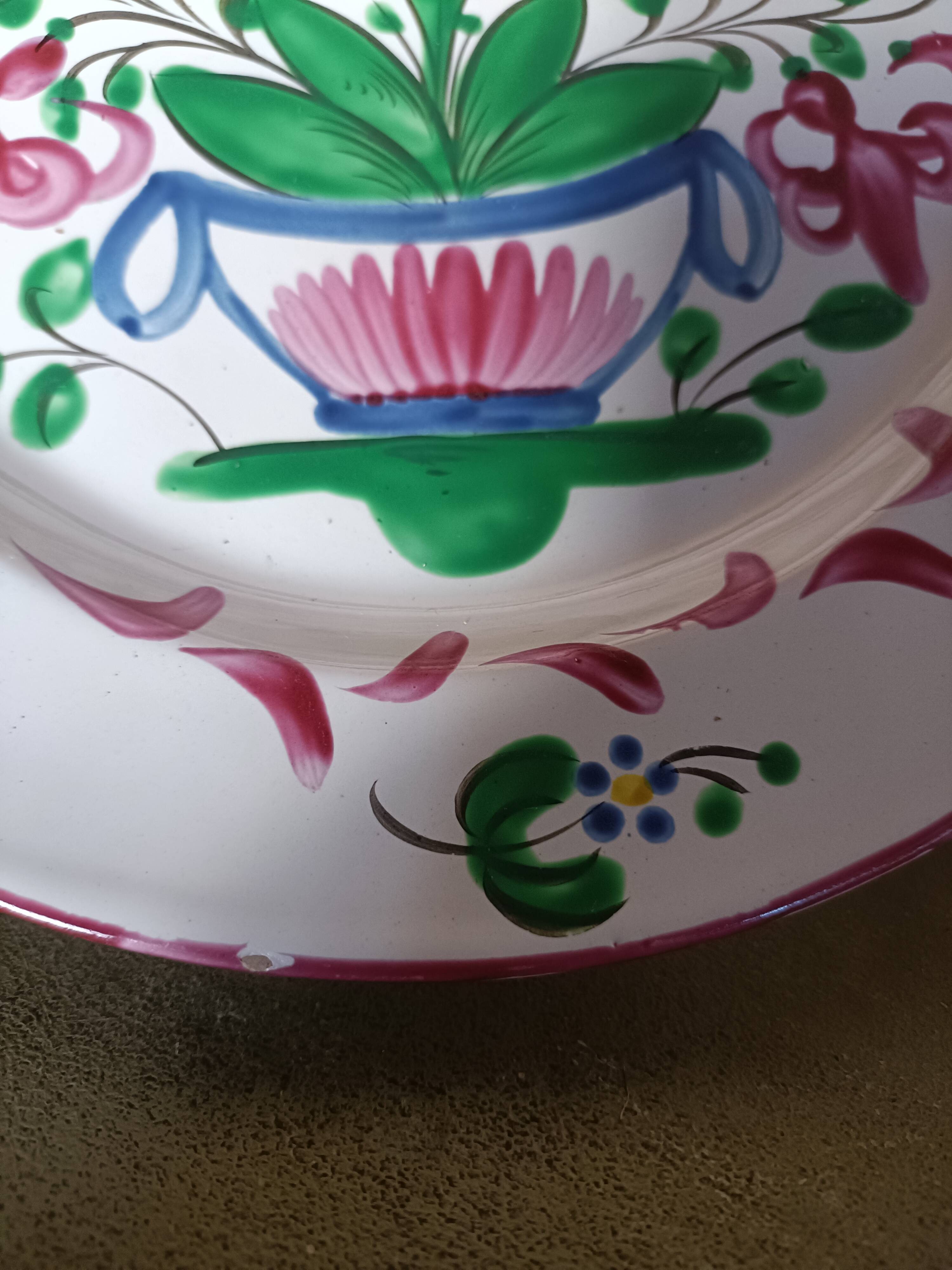 Assiette faïence St Clément XIXème