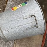 Vintage galvanized zinc laundry basin 1950