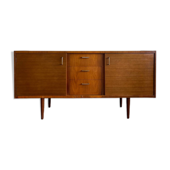 Mid-Century English Wrighton Sideboard with Bar Cart