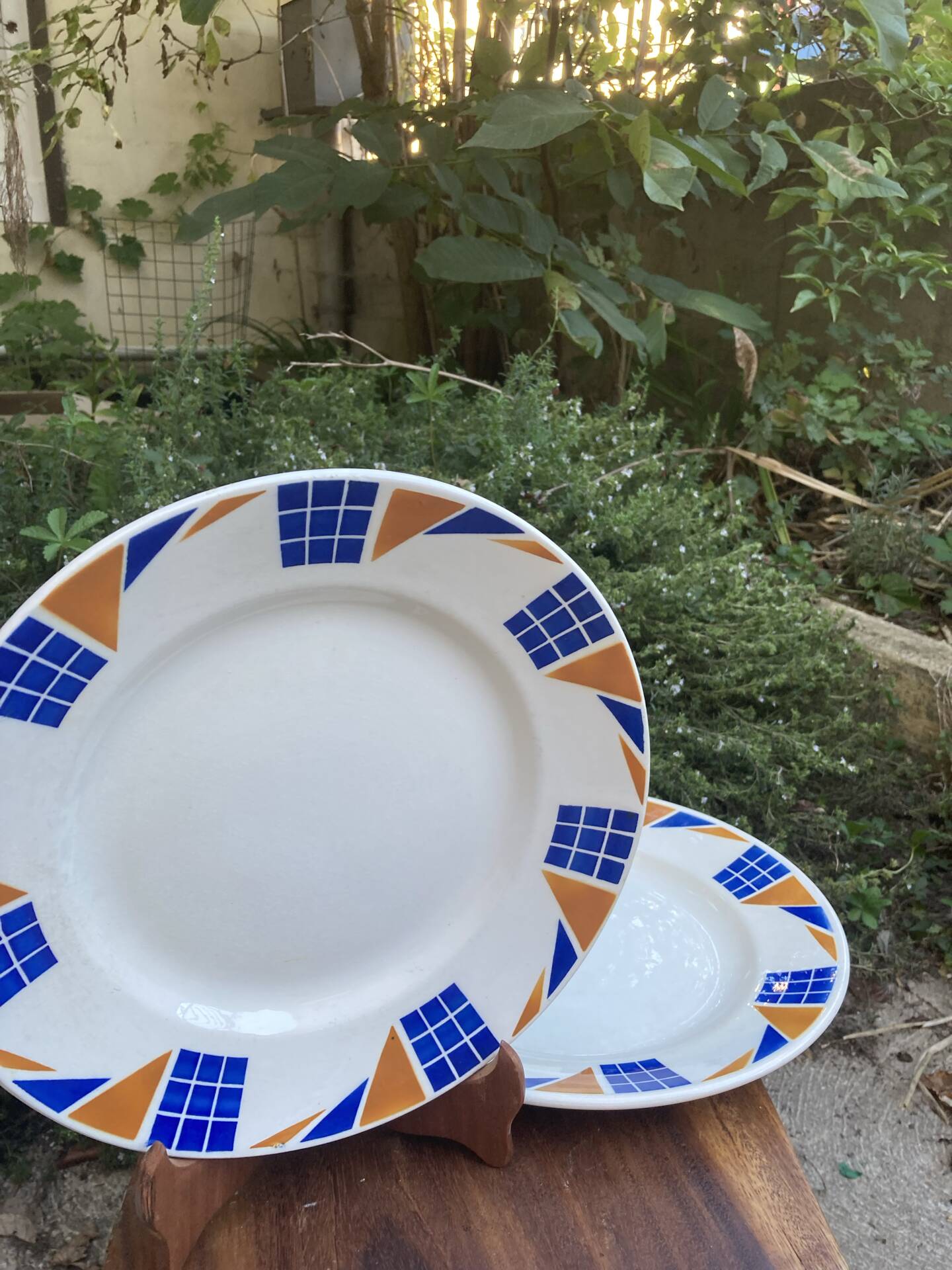 Assiettes de service Badonviller Congo