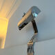 Vintage modernist wall lamp to tighten, chromed metal, Austria 1930