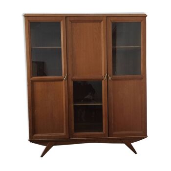 Library showcase 3 cabinet doors vintage