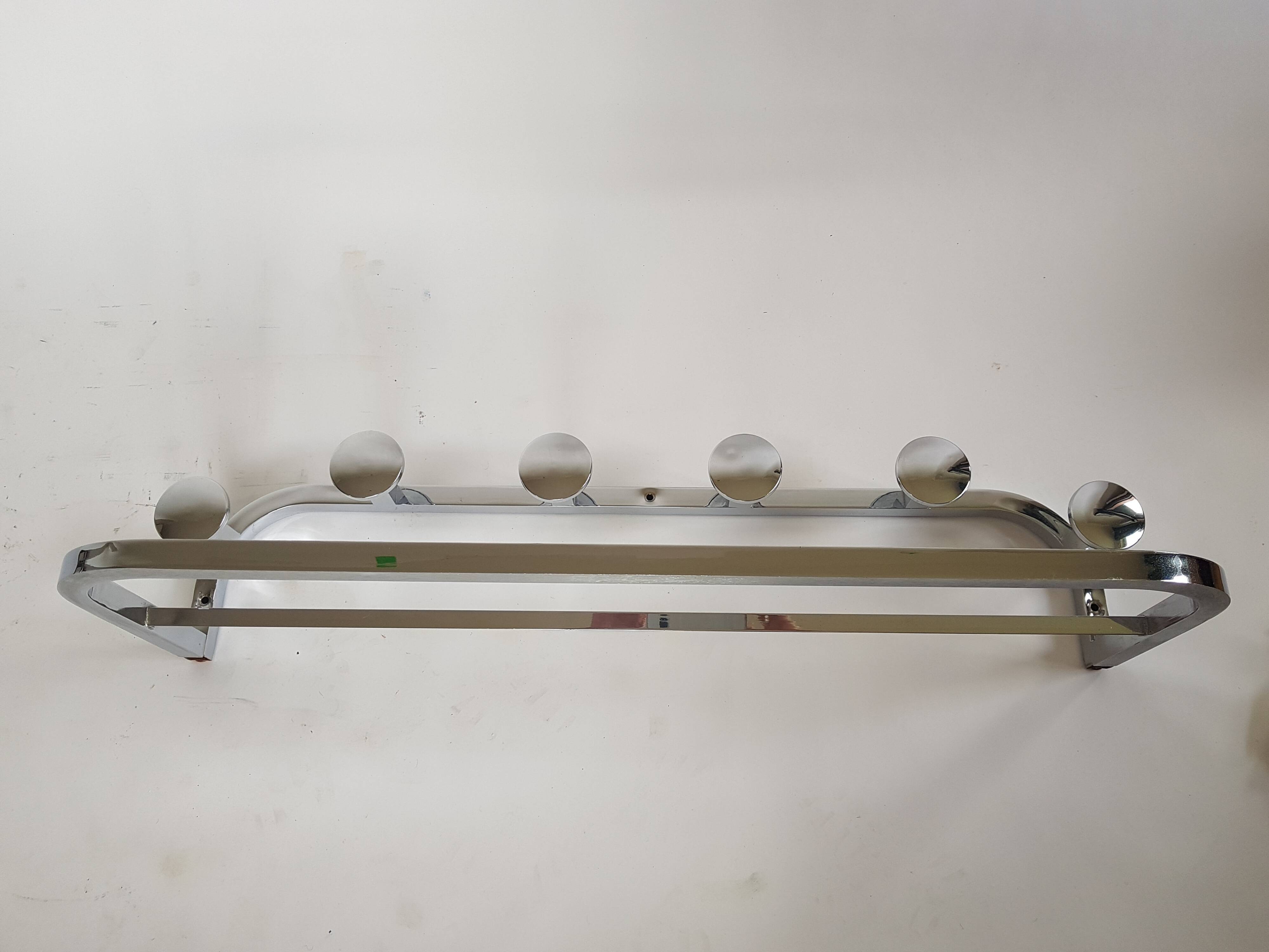 Chrome coat rack