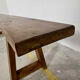 Solid elm bench, 190 cm long, from the 1950s.
