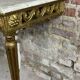 Louis XVI style console in carved wood eighteenth