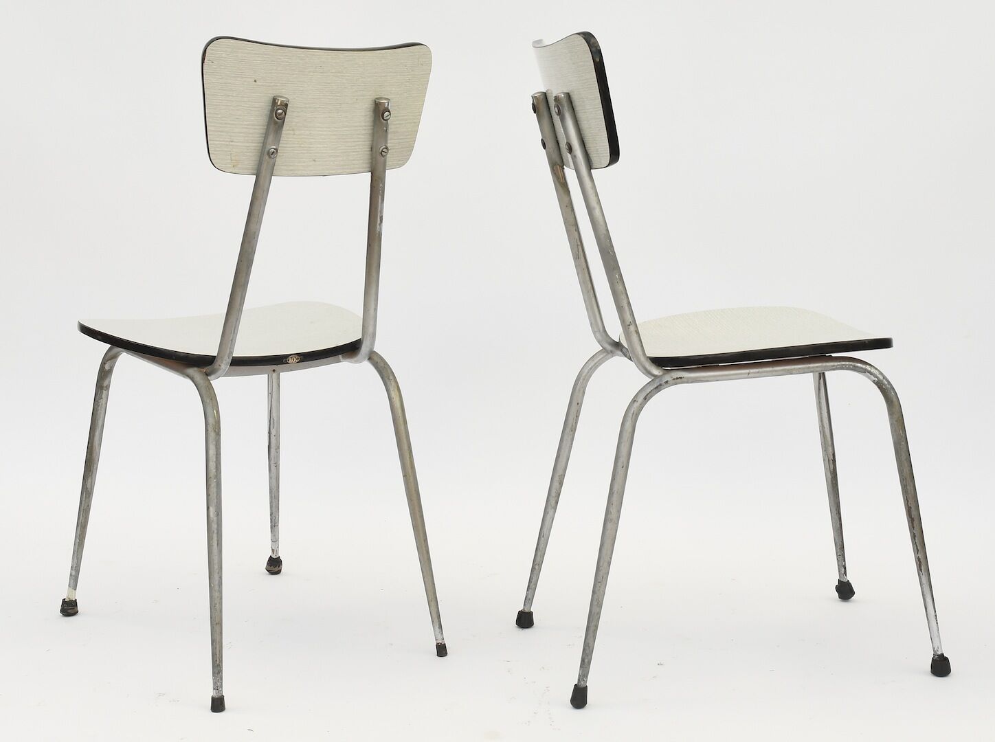 Paire de chaises en formica vintage