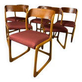 Set of 6 sled chairs