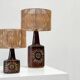 Pair of Sun serie table lamps by Søholm for Bornholm