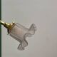 Vintage frosted glass tulip wall light (APJ1)