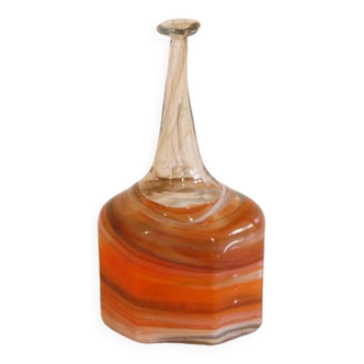 Scandinavian glass vase from Flygsfors 1970