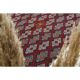 1970s Vintage Turkish Oushak Handmade Wool Cotton Red Area Rug 166x235