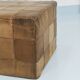 De Sede Patchwork Leather Cube Stool, Pouf, Ottoman, Switzerland, 1970s