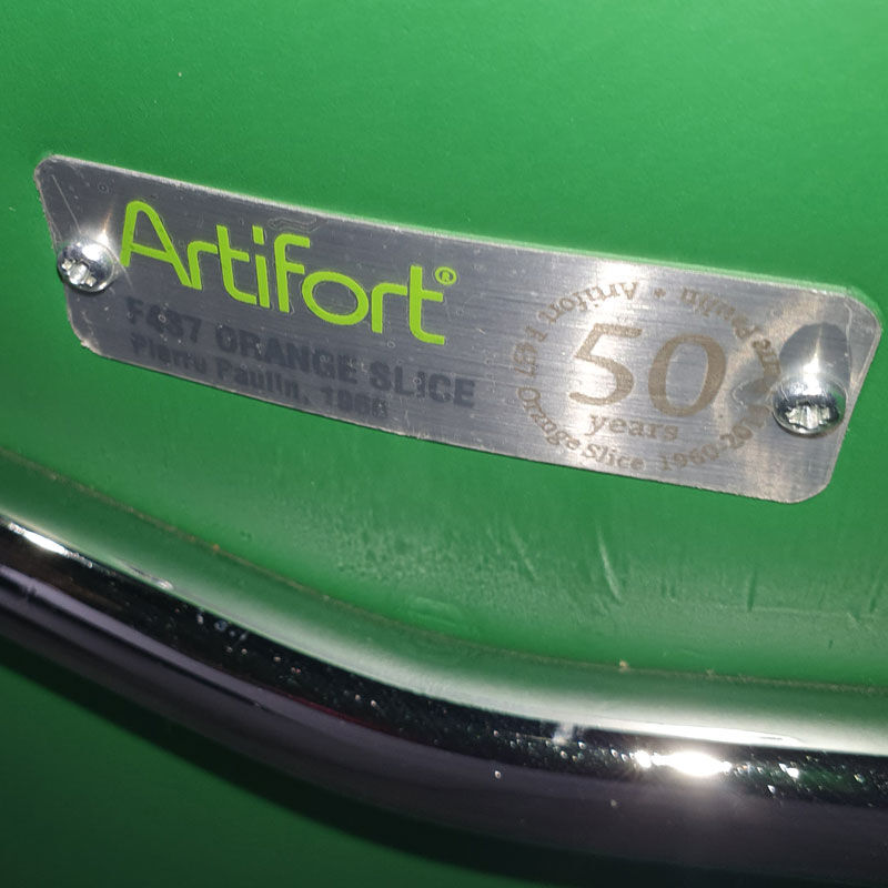 Armchair F437 Orange Slice by Pierre Paulin edition Artifort