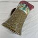 Slip pitcher, Orchies, jug, majolica, earthenware, floral decoration