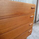 Vintage Scandinavian teak chest of drawers