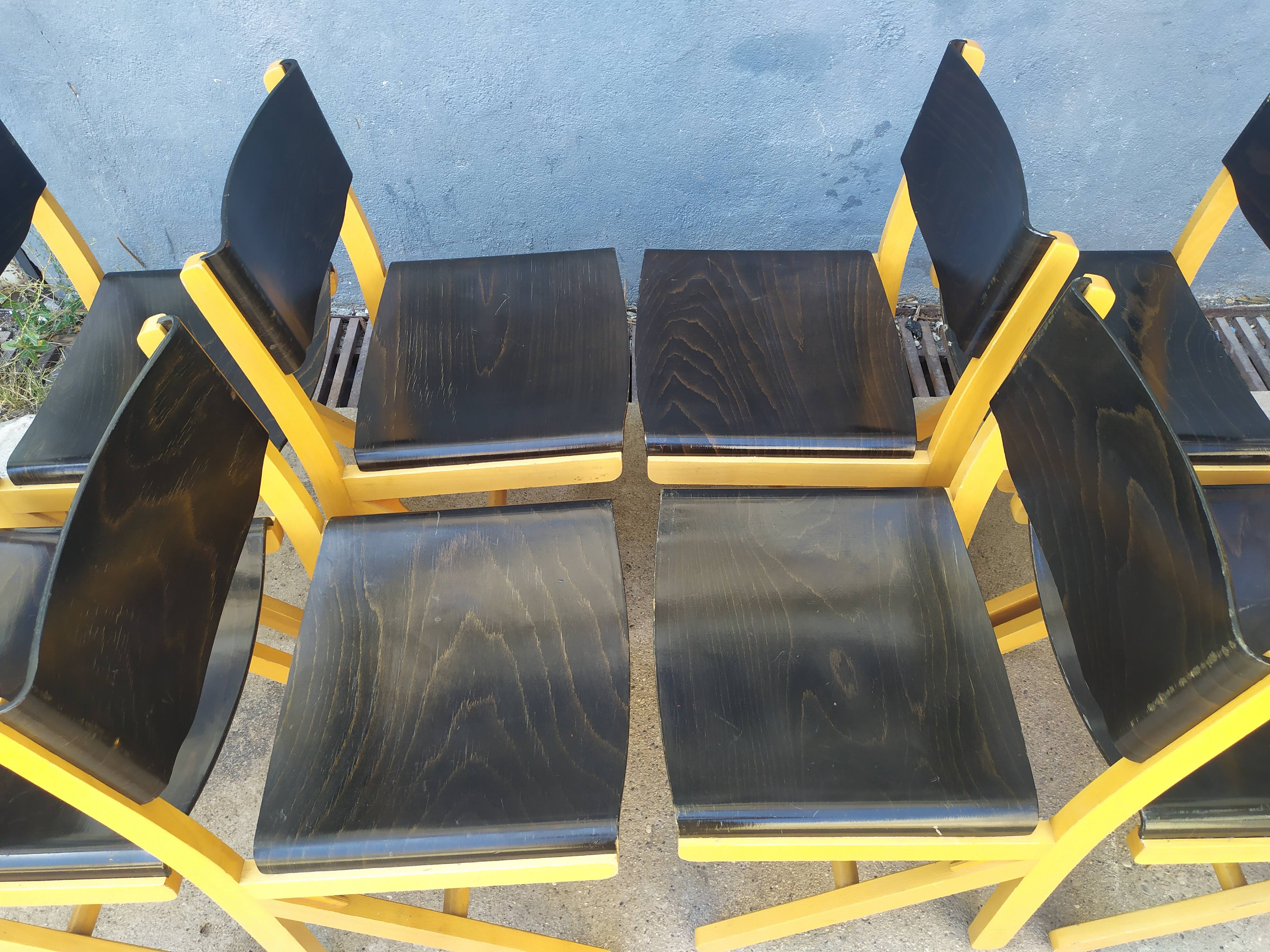 8 Baumann bistro chairs