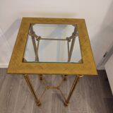 Vintage pedestal side table