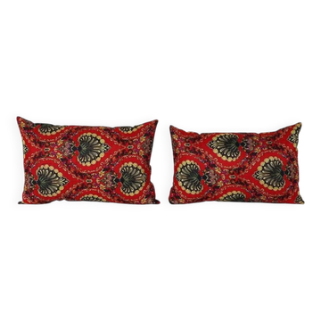 Lot de 2 housses de coussin turque vintage 36x56 cm