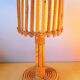 Rattan lamp by Louis Sognot 1950s