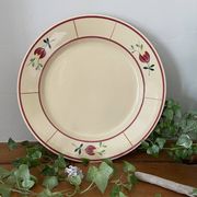 Grand plat de service ancien en faïence de gien