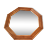 Miroir octogonal, encadrement bois, finmirror makisen kuvastin oy