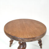 Wooden tripod stool