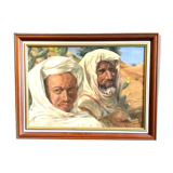Orientalist canvas by G Lhoumeau 1947