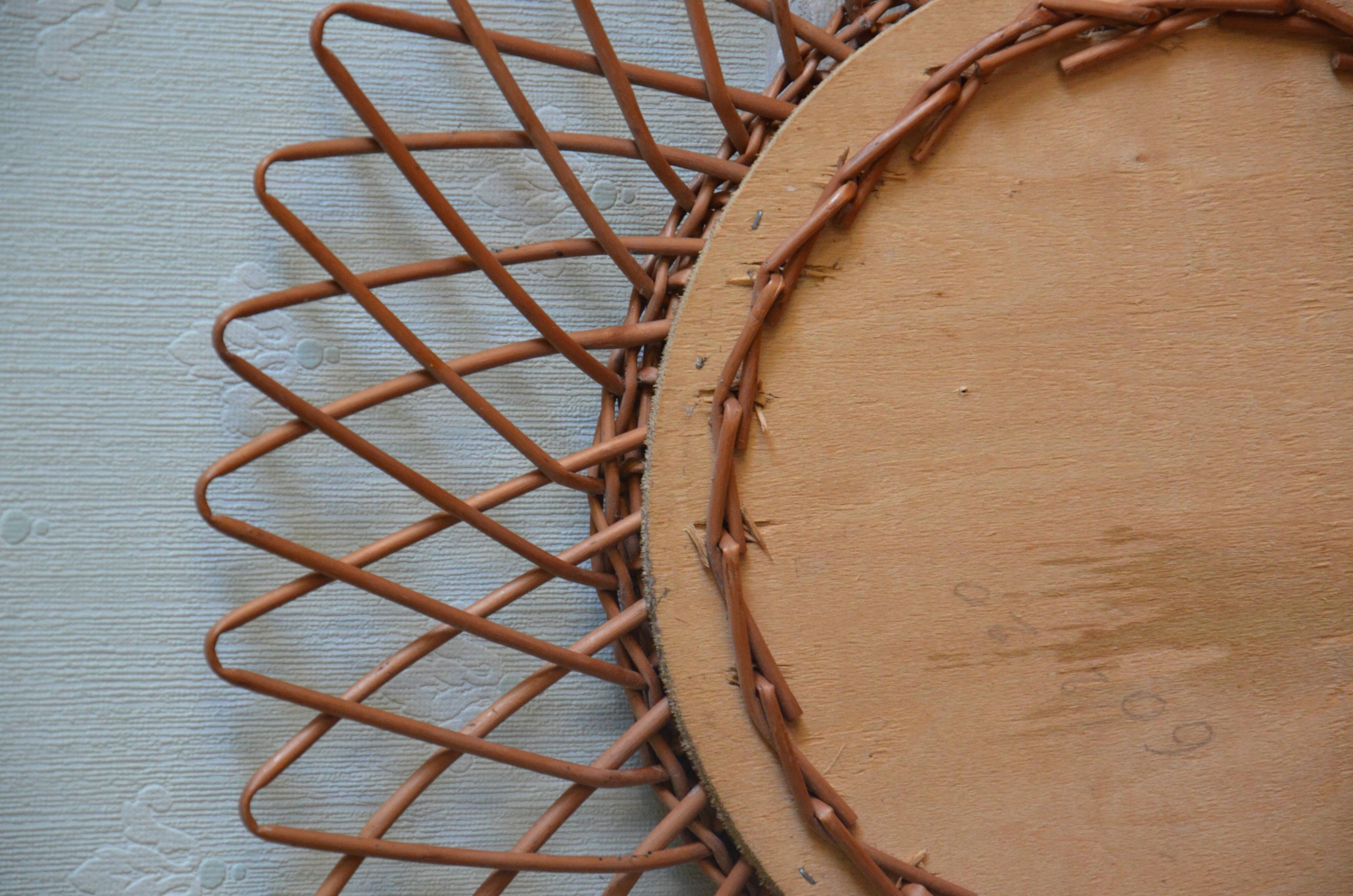 Rattan Sun mirror 42cm