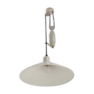 Grey Metal Counterweight Pendant, Italy 1960s
