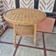 Vintage rattan wicker coffee table