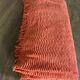 Orange chenille double bed cover