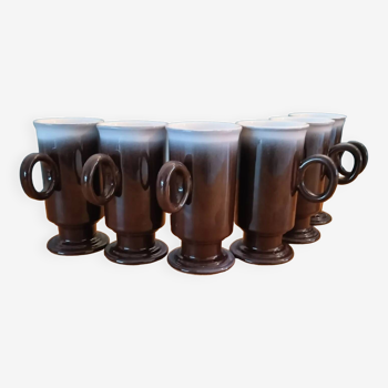 6x vintage coffee mugs