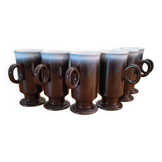 6x tasses à café vintage