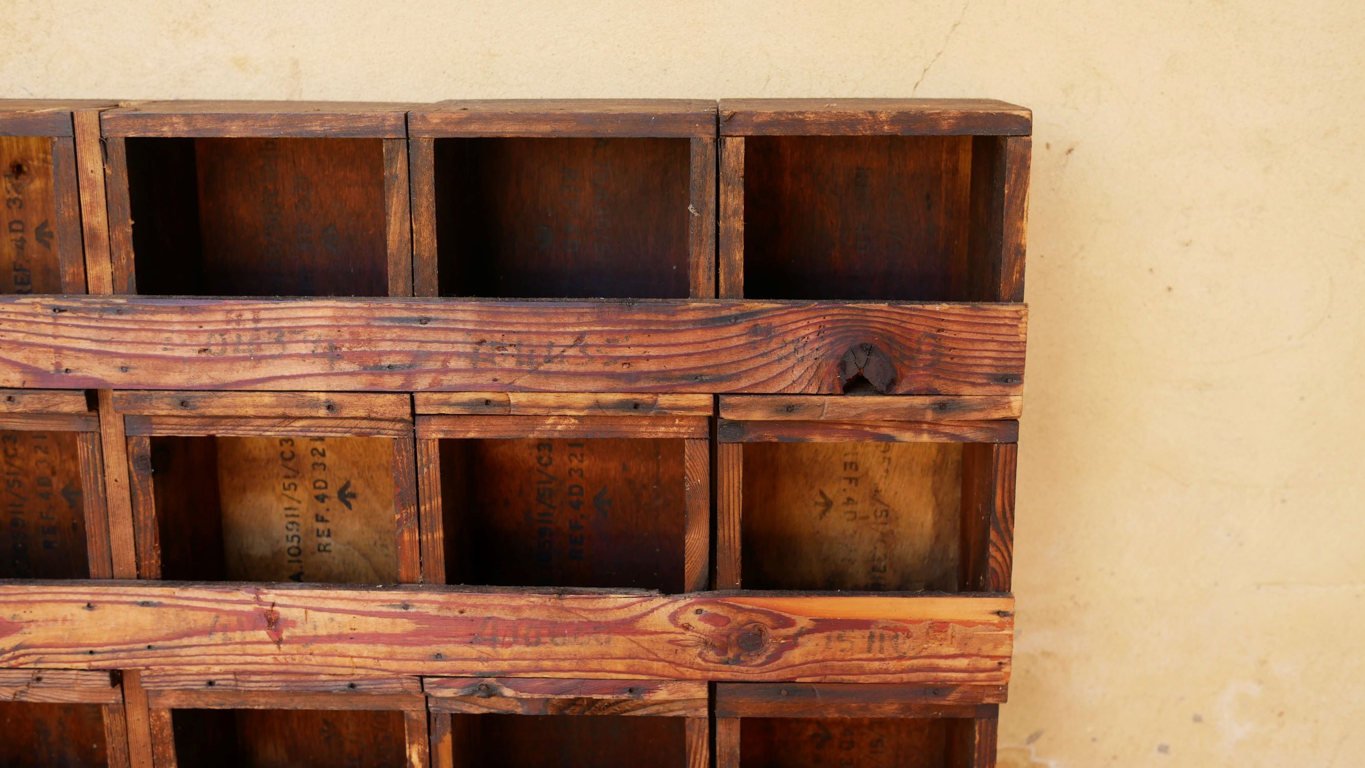 Craft furniture with vintage lockers