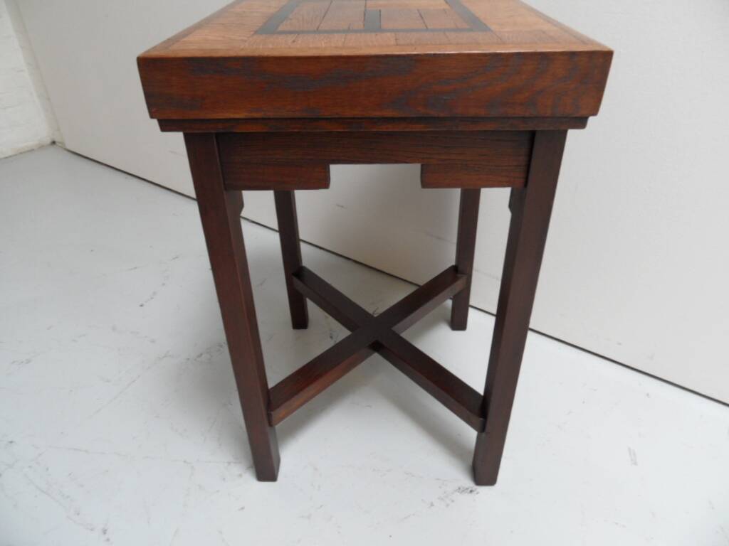 Table basse en chêne Art Déco École d'Amsterdam