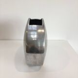Series of two 70s style aluminum vases