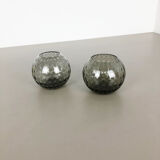 Vintage 1960s Set of 2 Turmalin Vases by Wilhelm Wagenfeld for WMF attrib., Germany BAUHAUS