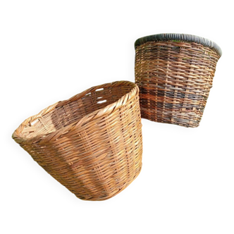 Lot cache-pots osier