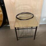 End table in tube and glass