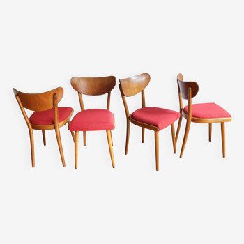 Set of Four 1950's Dining Chairs by Thonet