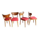 Set of Four 1950's Dining Chairs by Thonet
