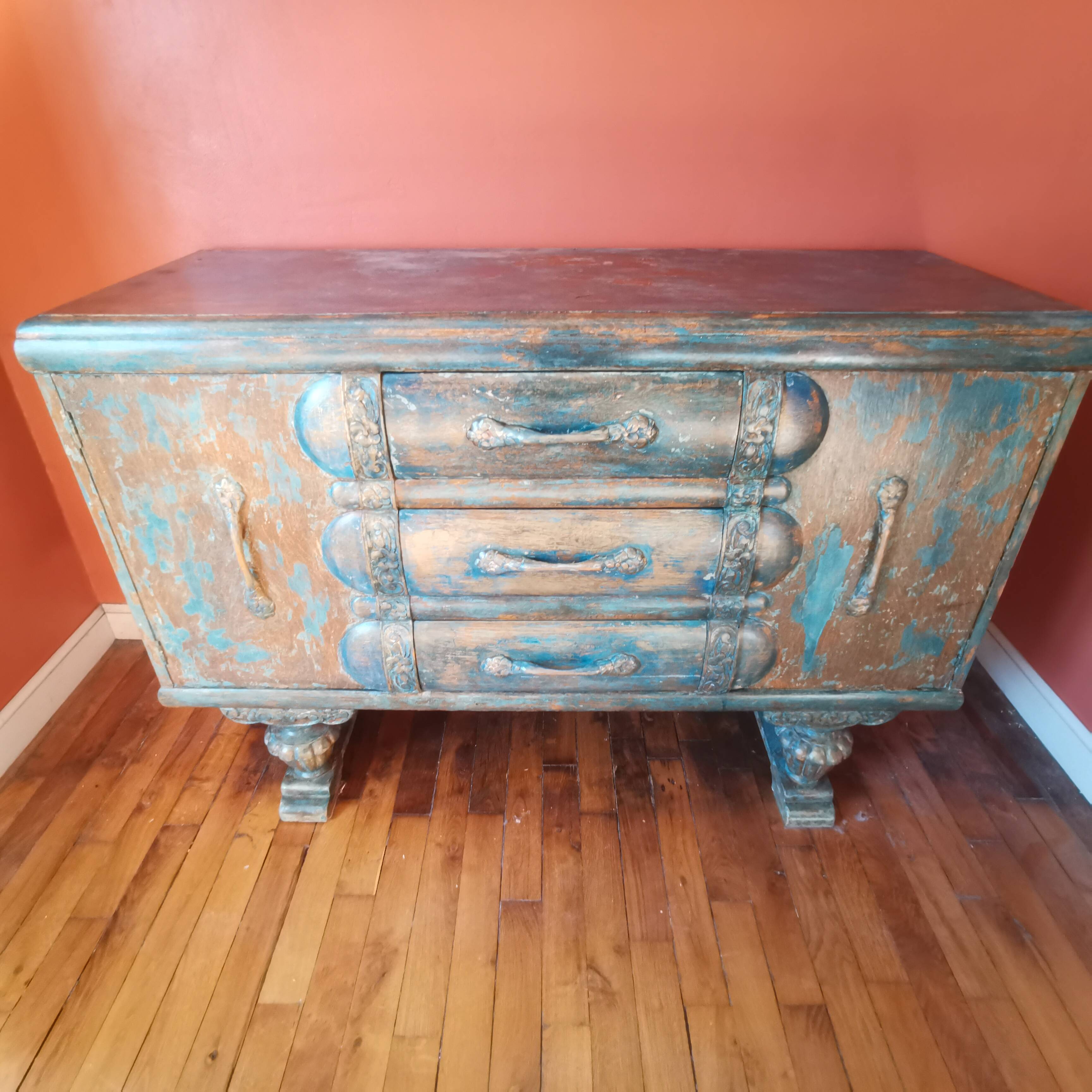 Buffet / commode indien colonial UNIQUE