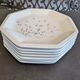 Set of 7 flat plates dessert starter signed from Tiffany Italy