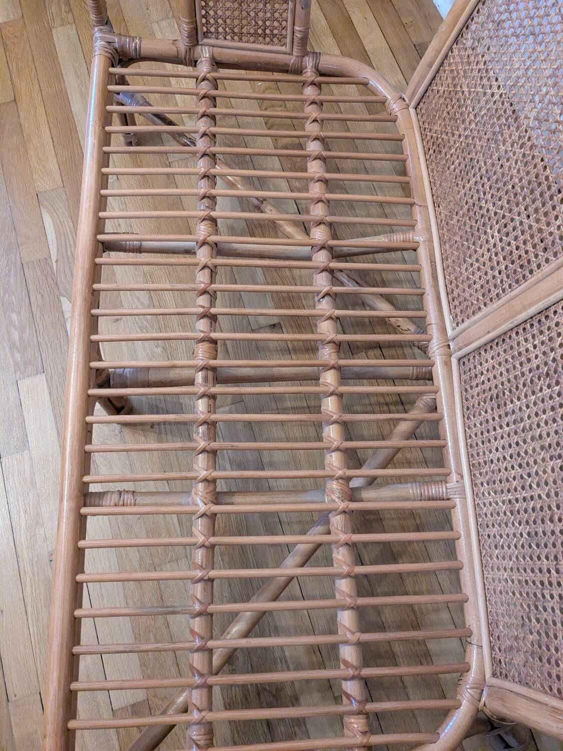 Rattan bench