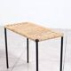 Tables empilables en métal / rotin par Carl Auböck